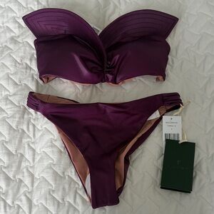 Chic Purple Women's Bikini Set